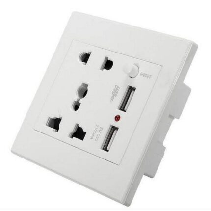 Universal USB Wall Socket Panel Wall Outlet Socket with USB 2A 110-240V USB Power Socket (Copy)