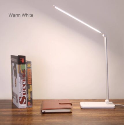 Stepless Dimmable Desk Reading Light Foldable Rotatable Touch Switch LED Table Lamp USB Charger Rechargeable Battery Night Lamp