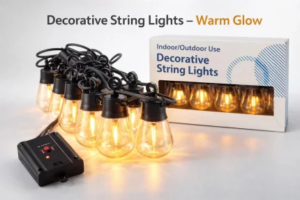 Soler Charge Decorative String Lights – Warm Glow (Indoor & Outdoor)