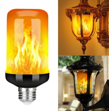 LED Flam Light Bulbs Vintage Gas Lamp Animated Flickering Fire Effect Atmosphere Decorative Light,85-265V