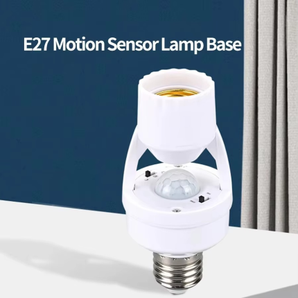 Smart Motion Sensor Light Bulb Holder E27 PIR Induction Sensor Adapter Lamp Base Converter Automatic LED Switch AC 110V 220V