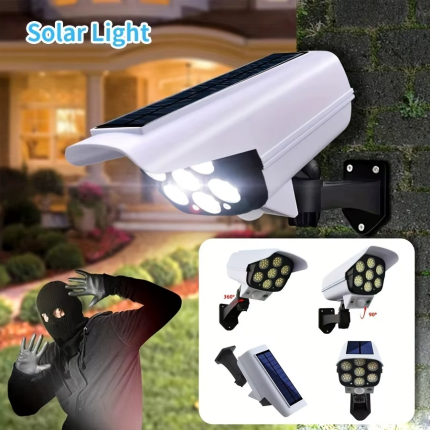 Solar Light Motion Sensor Security Dummy Camera