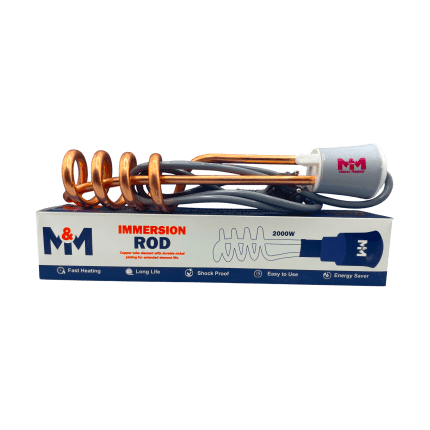 M&M Immersion Rod Water Heater 2000W – Electric Water Heating Rod